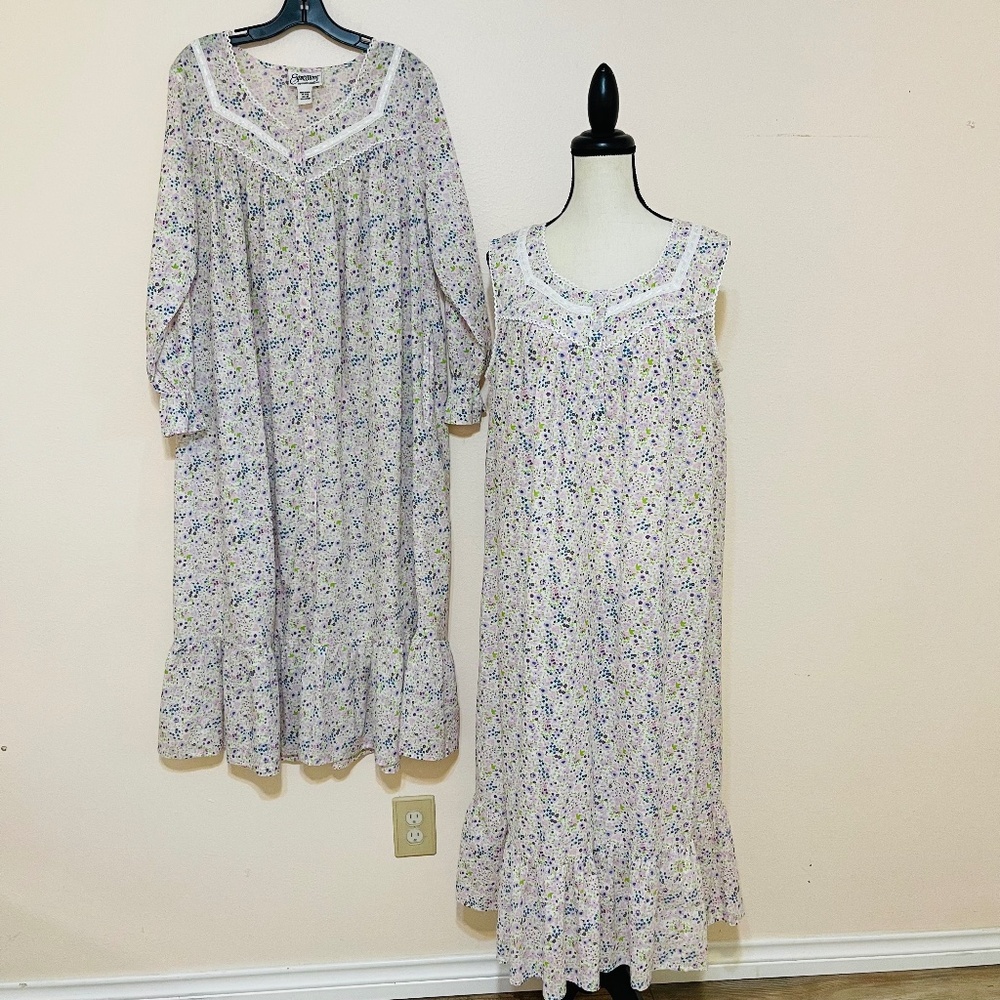 Vintage Expressions Cottagecore Floral Nightgown